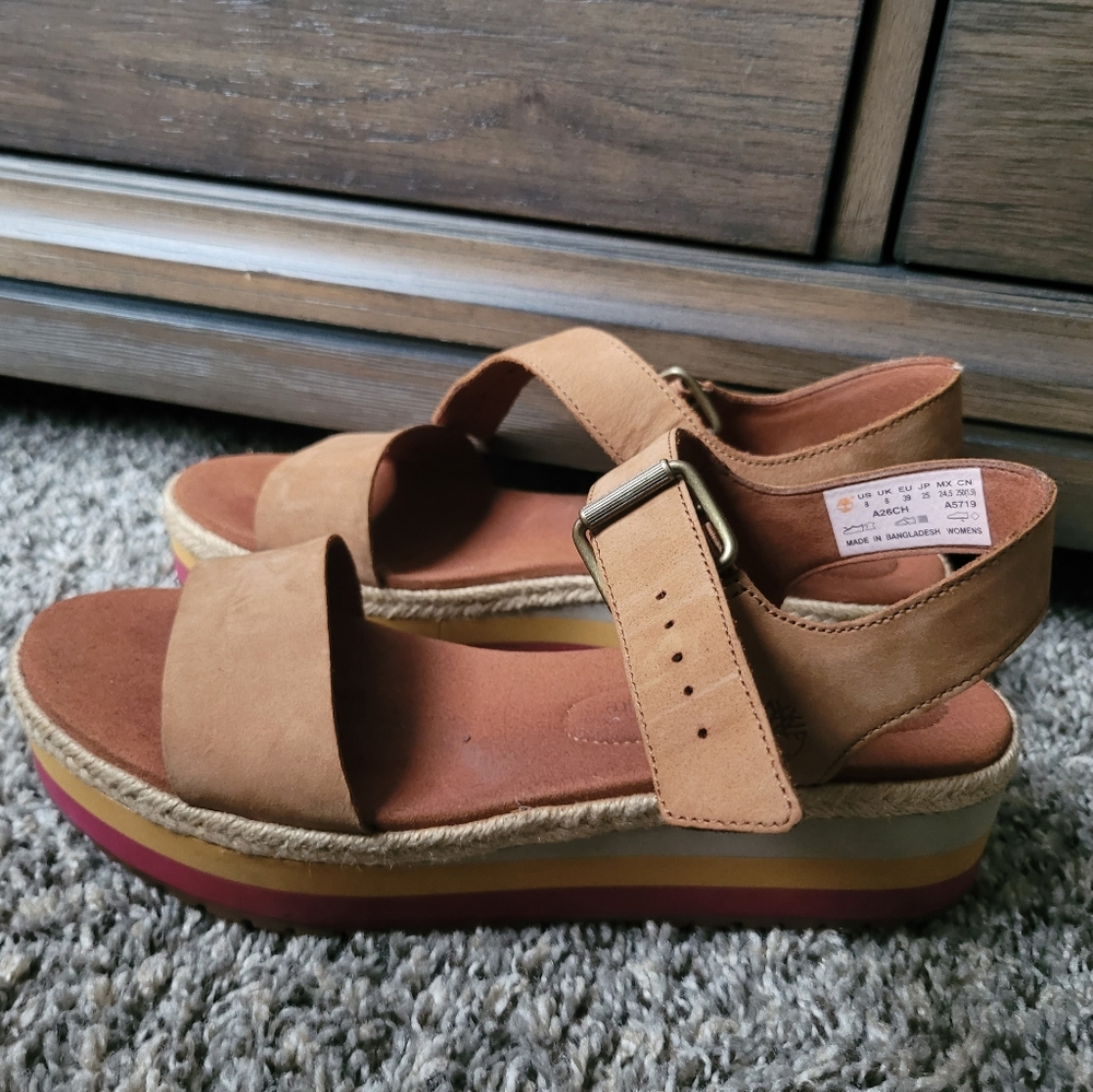 Timberland Platform Sandals 8